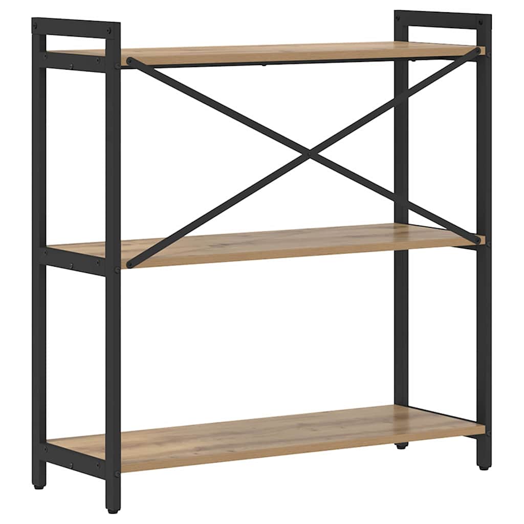 Libreria rovere artigianale 80 x 30 x 83 cm Legno multistrato