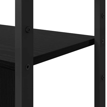 Libreria Rovere nero 80 x 30 x 155.5 cm Legno multistrato