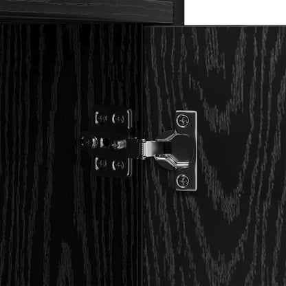 Libreria Rovere nero 80 x 30 x 155.5 cm Legno multistrato