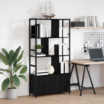 Libreria Rovere nero 80 x 30 x 155.5 cm Legno multistrato