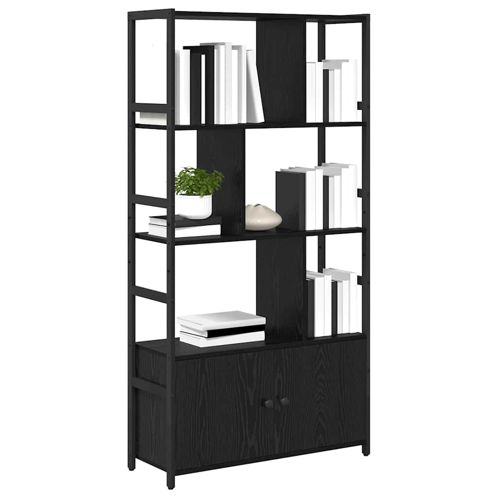 Libreria Rovere nero 80 x 30 x 155.5 cm Legno multistrato