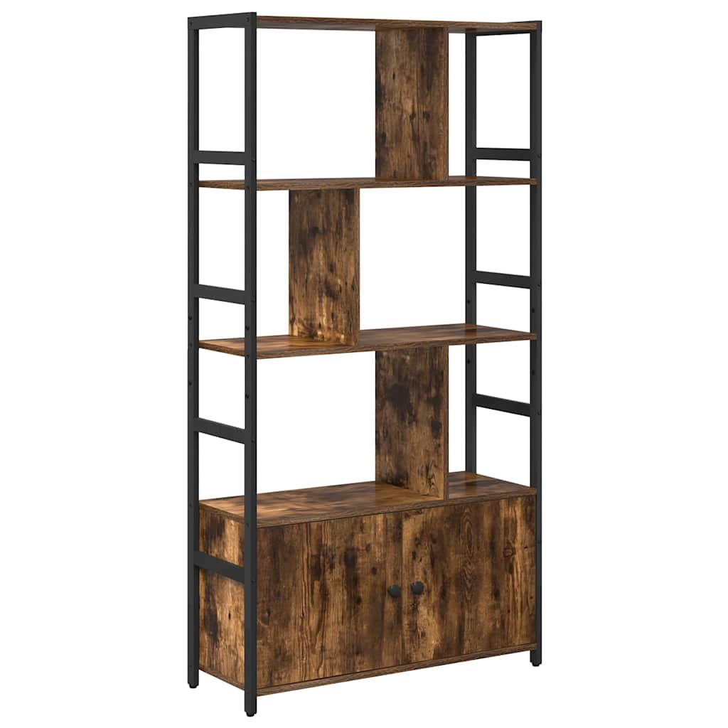 Libreria Rovere fumo 80 x 30 x 155.5 cm Legno multistrato