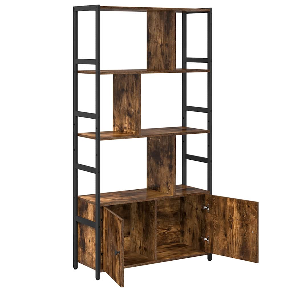 Libreria Rovere fumo 80 x 30 x 155.5 cm Legno multistrato