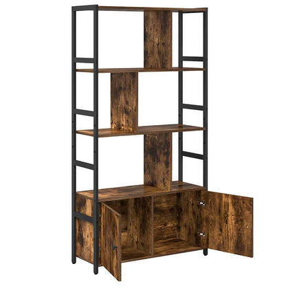 Libreria Rovere fumo 80 x 30 x 155.5 cm Legno multistrato