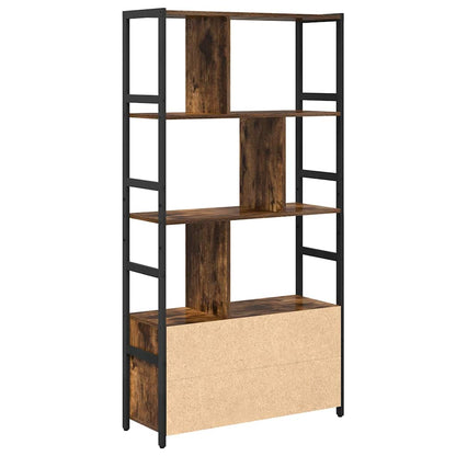 Libreria Rovere fumo 80 x 30 x 155.5 cm Legno multistrato