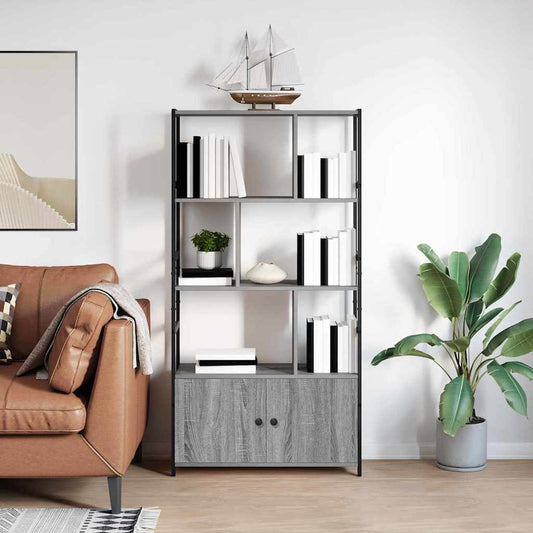 Libreria Grigio sonoma 80 x 30 x 155.5 cm Legno multistrato