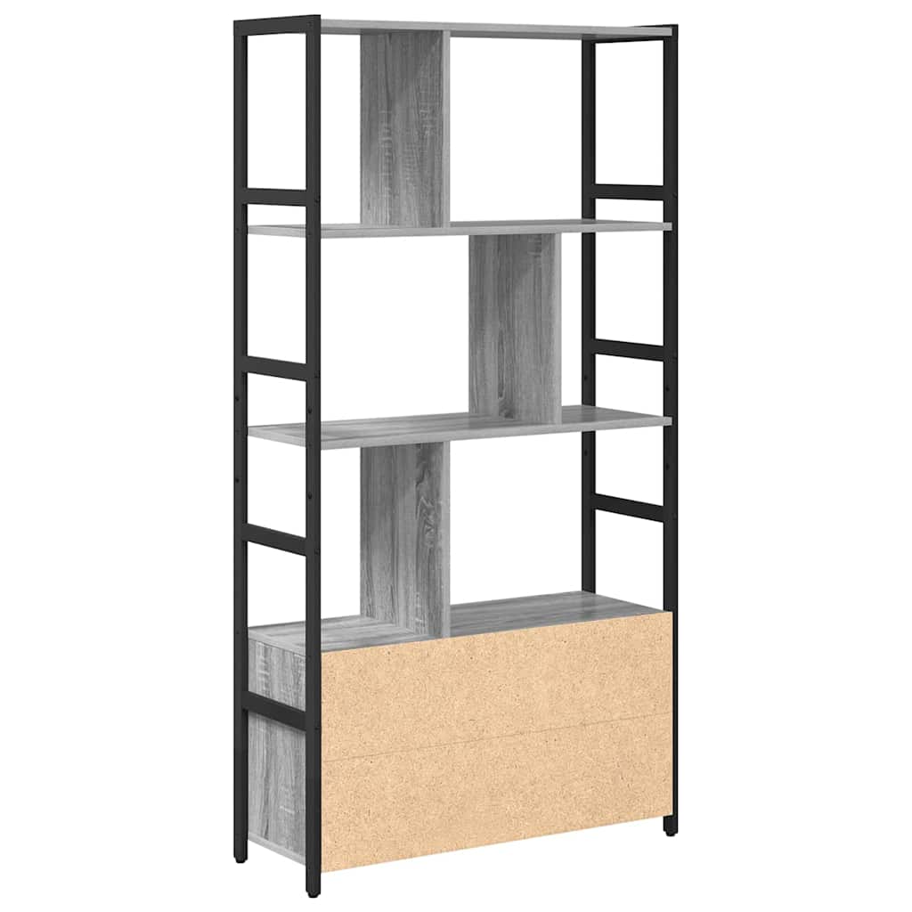 Libreria Grigio sonoma 80 x 30 x 155.5 cm Legno multistrato