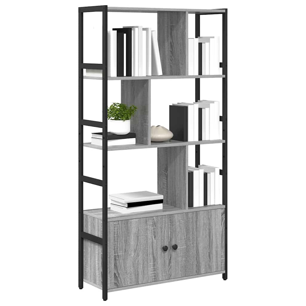 Libreria Grigio sonoma 80 x 30 x 155.5 cm Legno multistrato