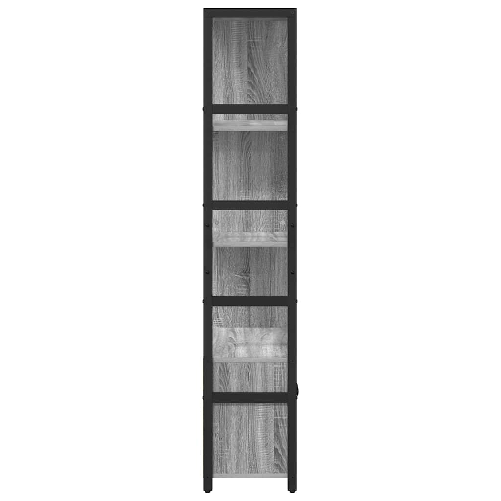 Libreria Grigio sonoma 80 x 30 x 155.5 cm Legno multistrato