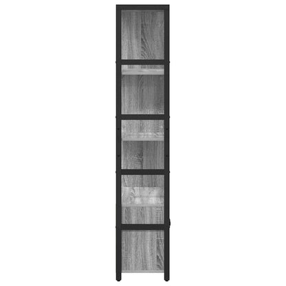 Libreria Grigio sonoma 80 x 30 x 155.5 cm Legno multistrato