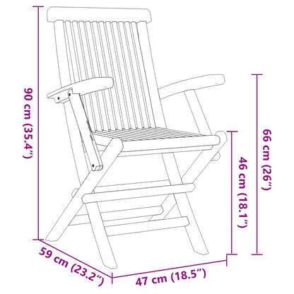 Set da Pranzo per Giardino 7 pcs Marrone Legno di teak solido | homemem39