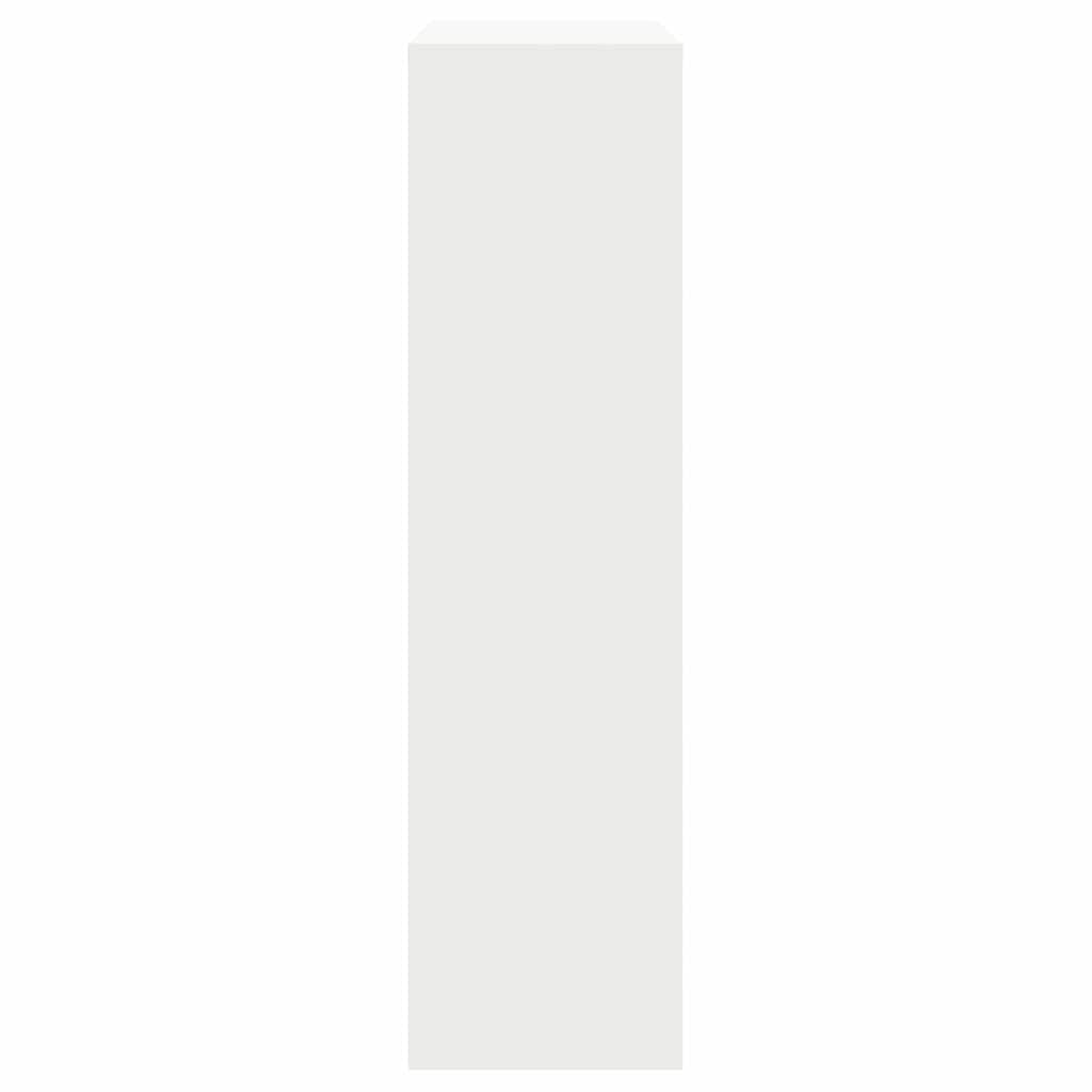 Cassetta per pacchi con porta Bianco 44 x 22 x 82 cm Acciaio | homemem39