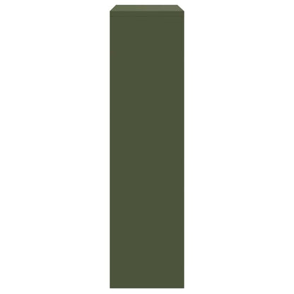 Cassetta per pacchi Verde oliva 44 x 22 x 82 cm Acciaio | homemem39