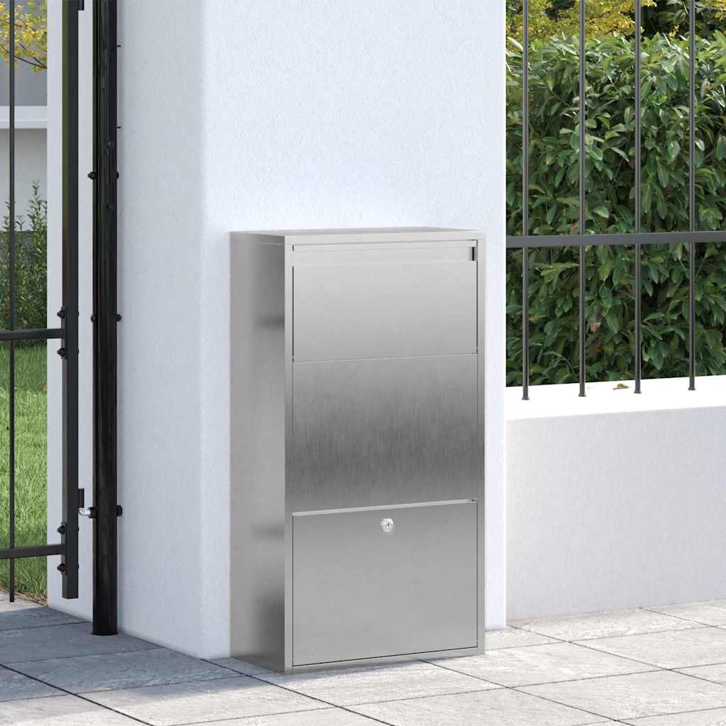 Cassetta per pacchi con archiviazione Argento 44 x 22 x 82 cm | homemem39