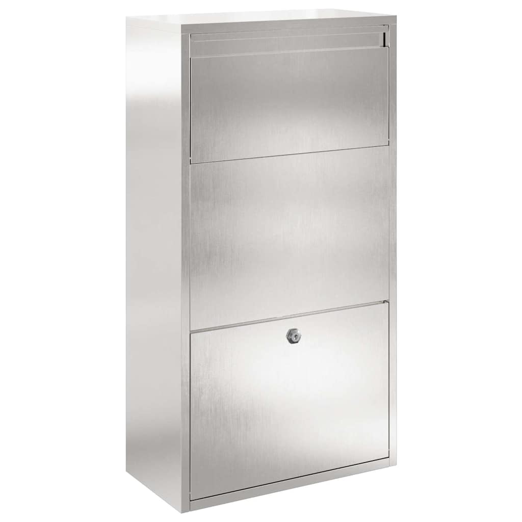 Cassetta per pacchi con archiviazione Argento 44 x 22 x 82 cm | homemem39