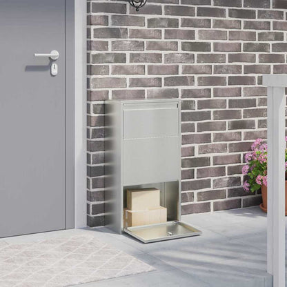 Cassetta per pacchi Argento 44 x 22 x 82 cm Acciaio zincato | homemem39