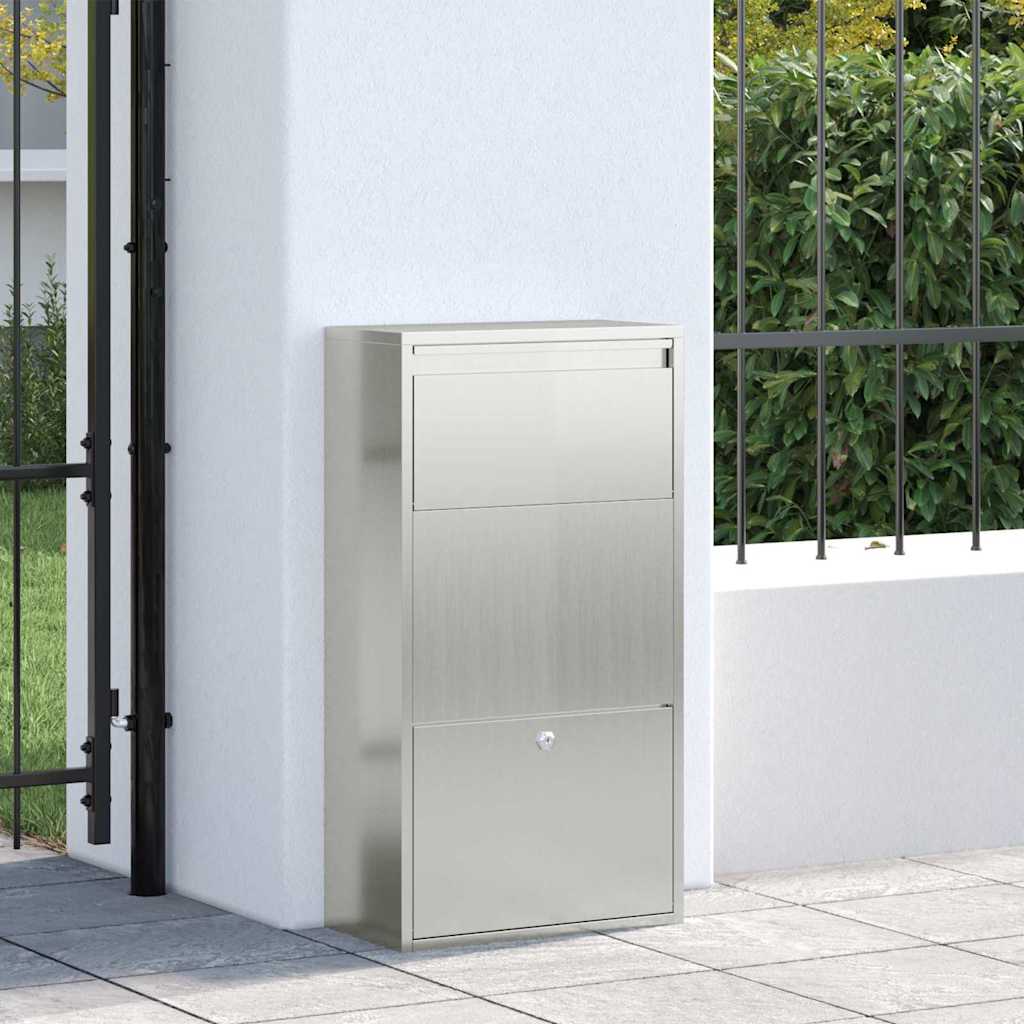 Cassetta per pacchi Argento 44 x 22 x 82 cm Acciaio zincato | homemem39