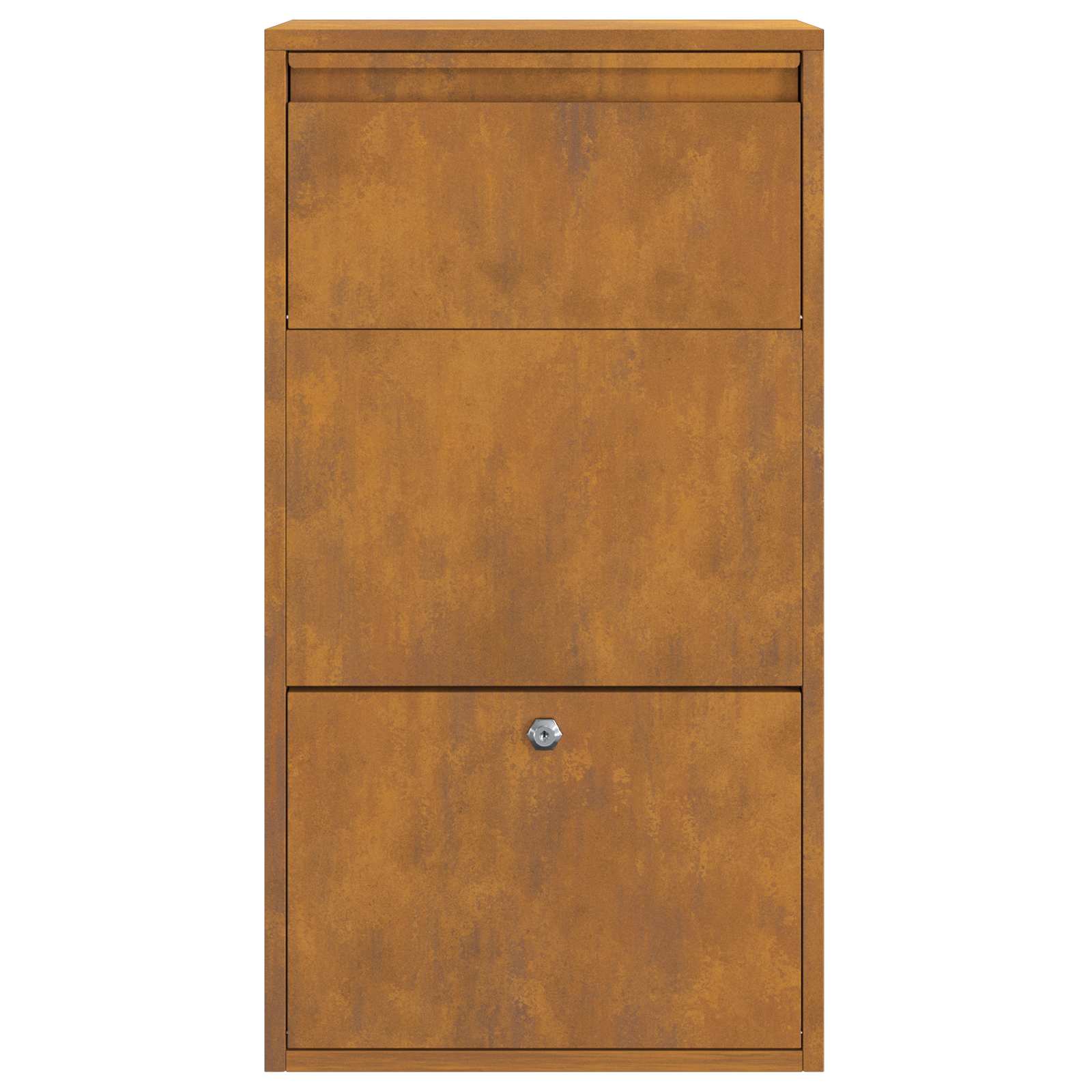 Cassetta per pacchi con archiviazione Ruggine 44 x 22 x 82 cm | homemem39