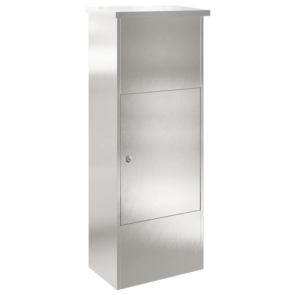 Cassetta per pacchi con porta Argento 44,5 x 29 x 110,5 cm | homemem39