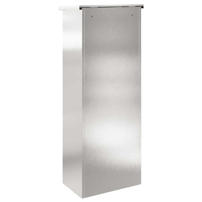 Cassetta per pacchi con porta Argento 44,5 x 29 x 110,5 cm | homemem39