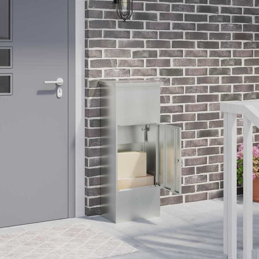 Cassetta per pacchi Nero 44,5 x 29 x 110,5 cm Acciaio zincato | homemem39