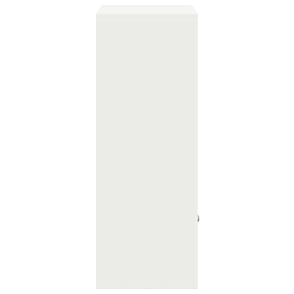 Cassetta per pacchi con porta Bianco 41 x 38 x 103 cm Acciaio | homemem39