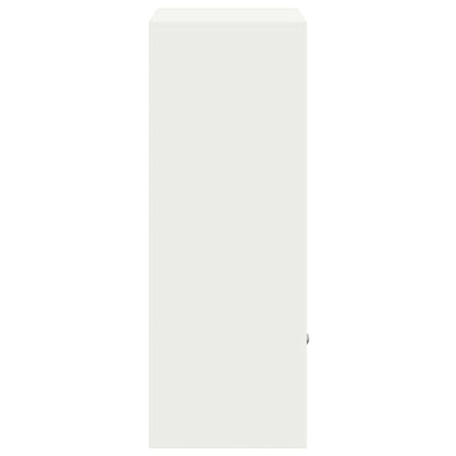 Cassetta per pacchi con porta Bianco 41 x 38 x 103 cm Acciaio | homemem39