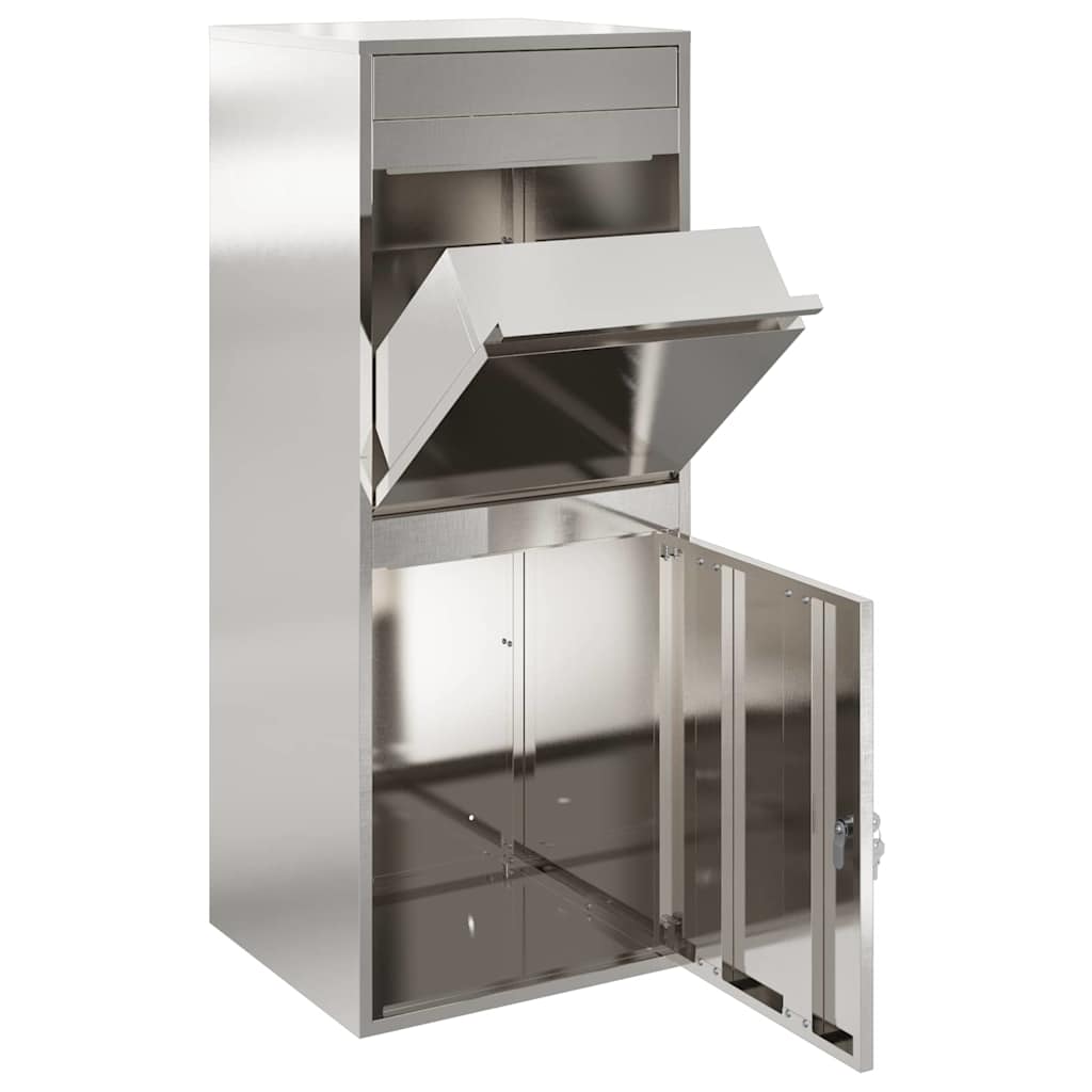 Cassetta per pacchi con archiviazione Argento 47,5 x 38 x 59 cm | homemem39
