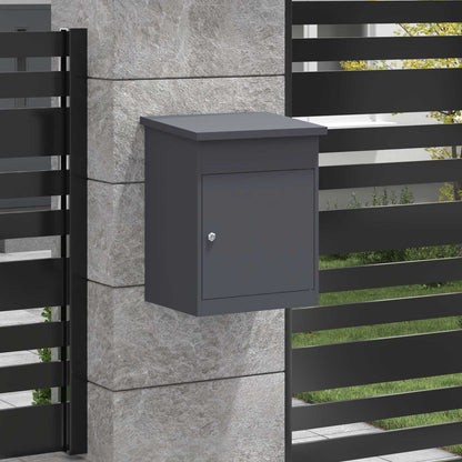 Cassetta per pacchi Antracite 47.5 x 38 x 59 cm Acciaio | homemem39