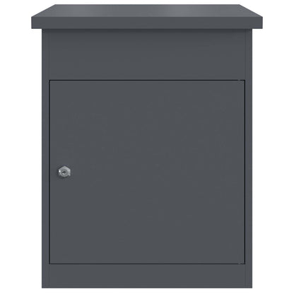 Cassetta per pacchi Antracite 47.5 x 38 x 59 cm Acciaio | homemem39