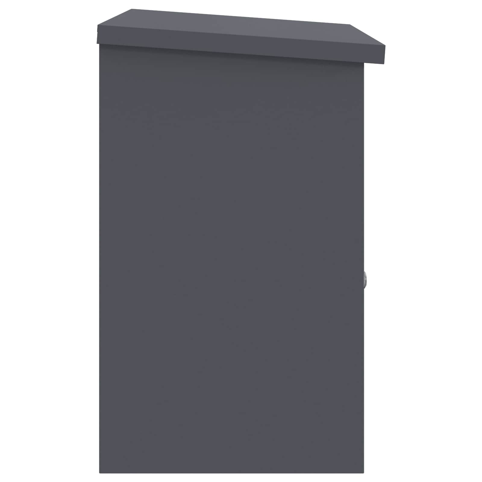 Cassetta per pacchi Antracite 47.5 x 38 x 59 cm Acciaio | homemem39