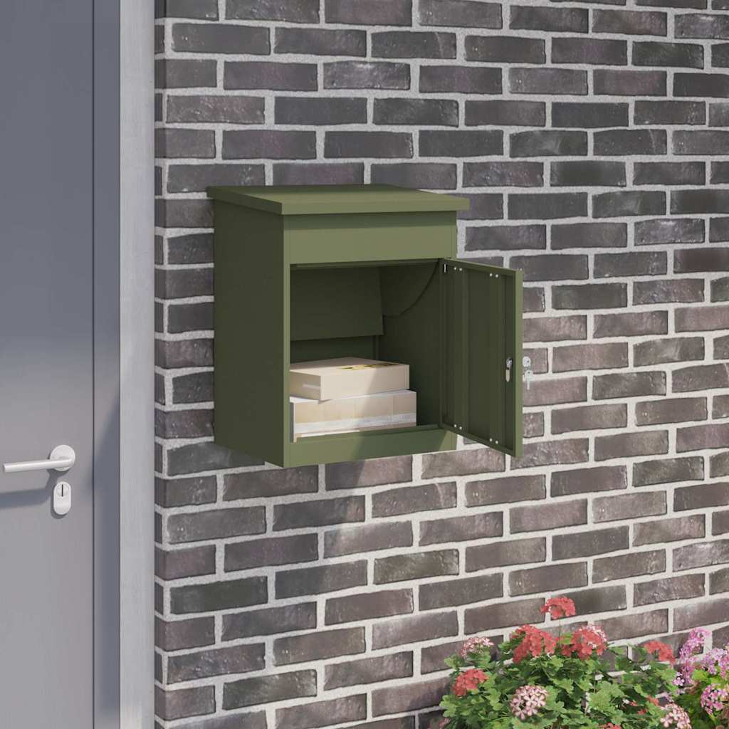 Cassetta per pacchi Oliver verde 47.5 x 38 x 59 cm Acciaio | homemem39