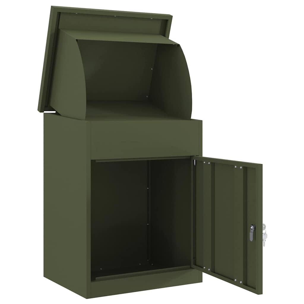Cassetta per pacchi Oliver verde 47.5 x 38 x 59 cm Acciaio | homemem39