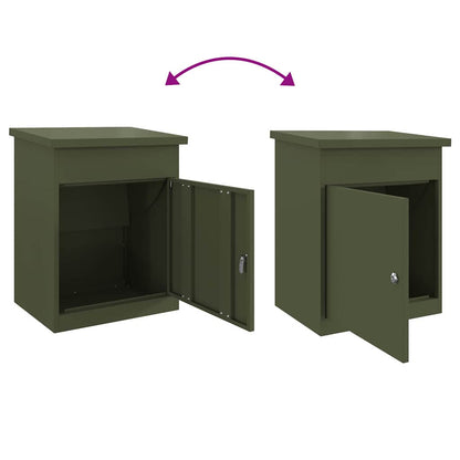Cassetta per pacchi Oliver verde 47.5 x 38 x 59 cm Acciaio | homemem39
