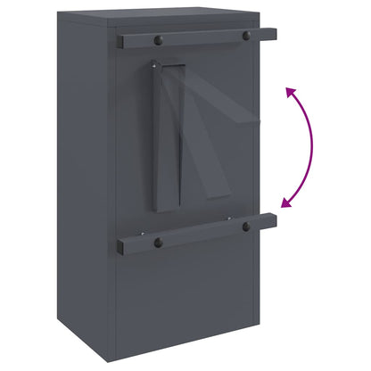 cassetta postalepastkastei Antracite 30 x 20 x 55 cm Acciaio | homemem39