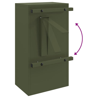 cassetta postalepastkastei Oliver verde 30 x 20 x 55 cm Acciaio | homemem39