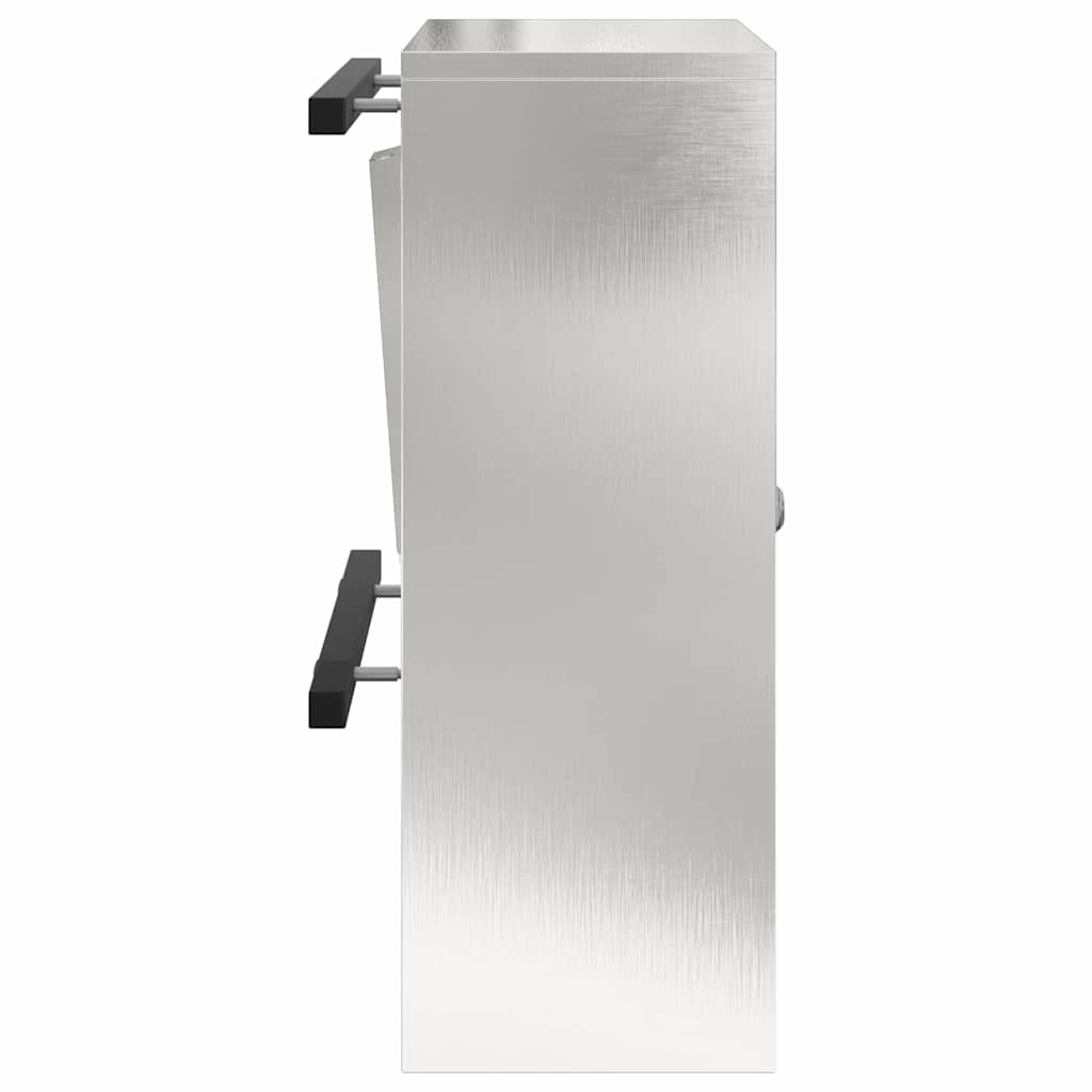 cassetta postalepastkastei con porta Argento 30 x 20 x 55 cm | homemem39