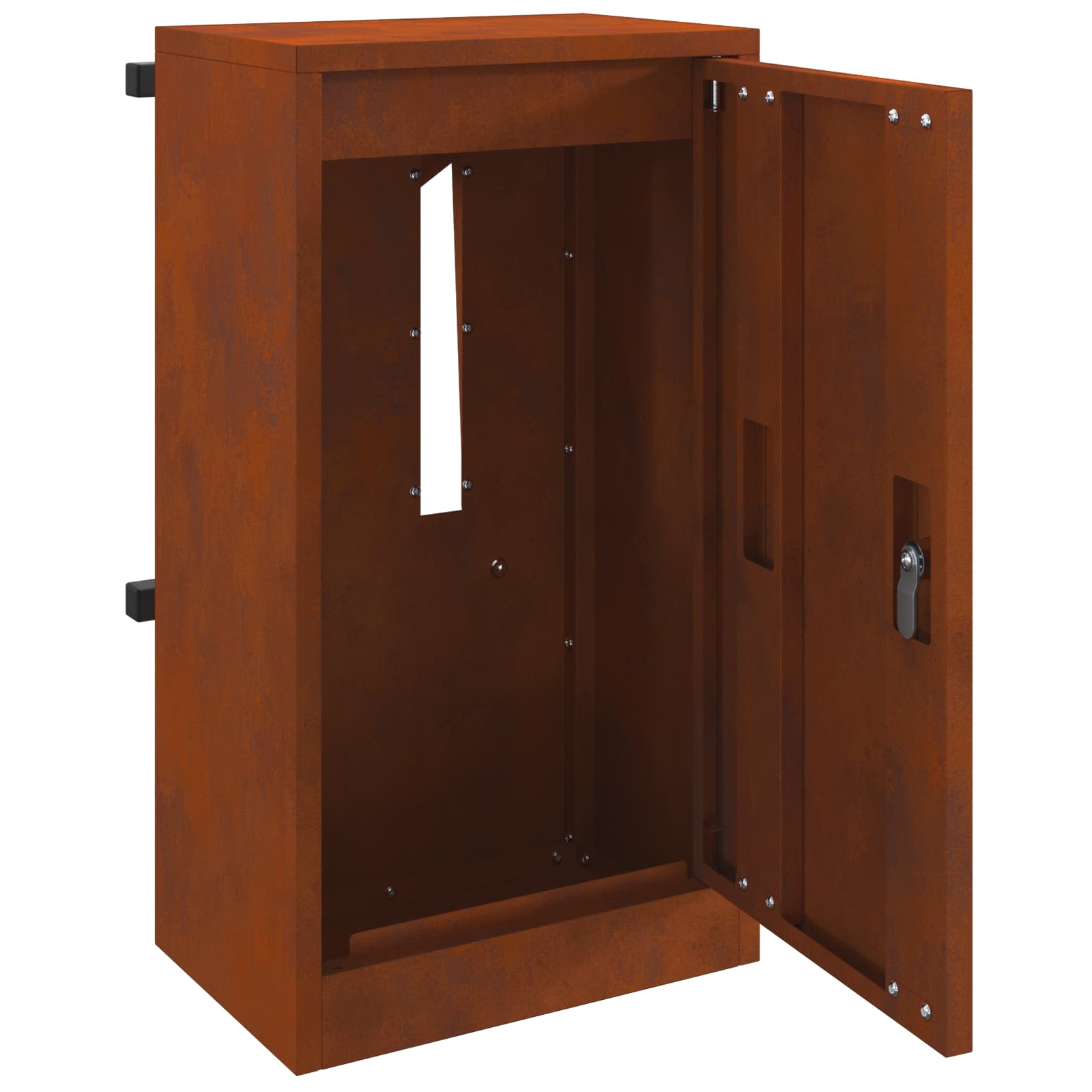 cassetta postalepastkastei con porta Ruggine 30 x 20 x 55 cm | homemem39