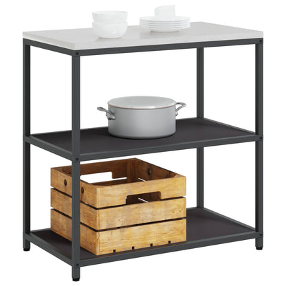 Stoccaggio in cucina HATTEM Nero 90 x 50 x 92 cm Acciaio | homemem39