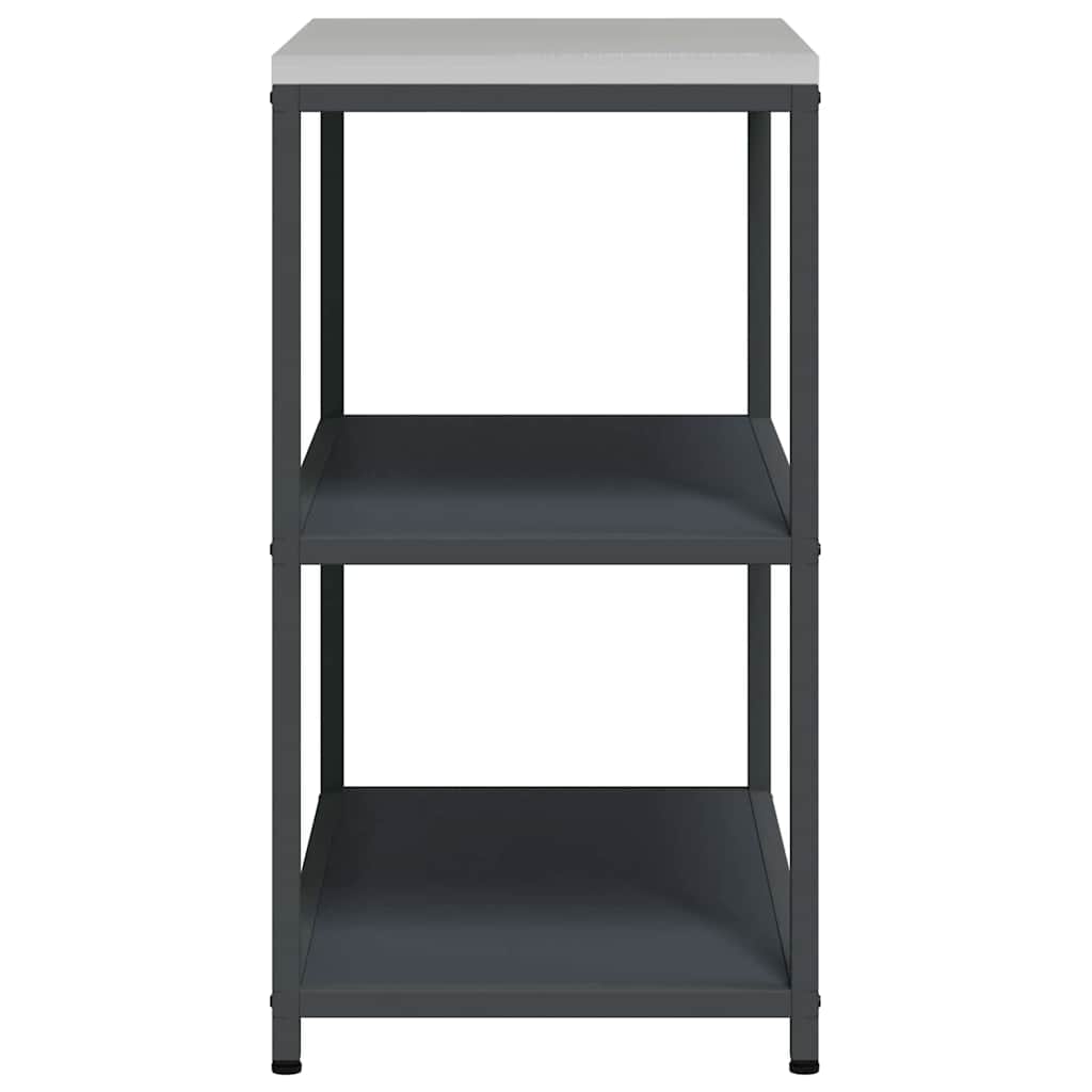 Stoccaggio in cucina HATTEM Antracite 90 x 50 x 92 cm Acciaio | homemem39
