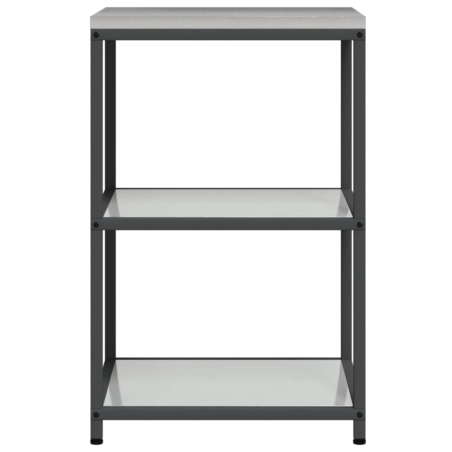 Stoccaggio in cucina HATTEM Argento 60 x 50 x 92 cm Acciaio | homemem39