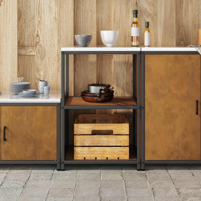 Stoccaggio in cucina HATTEM Ruggine 60 x 50 x 92 cm Acciaio | homemem39