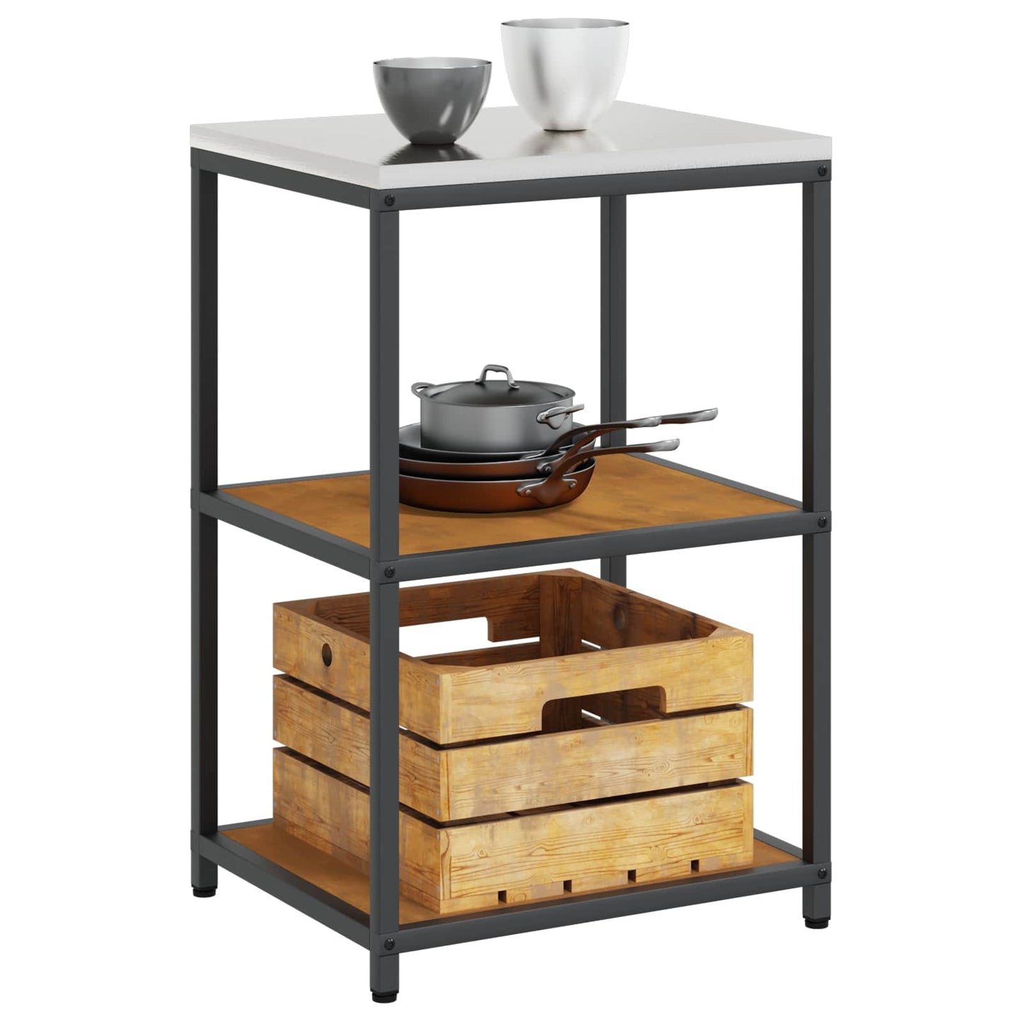Stoccaggio in cucina HATTEM Ruggine 60 x 50 x 92 cm Acciaio | homemem39