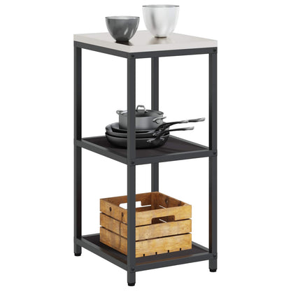 Stoccaggio in cucina HATTEM Nero 40 x 50 x 92 cm Acciaio | homemem39