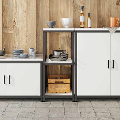 Stoccaggio in cucina HATTEM Bianco 40 x 50 x 92 cm Acciaio | homemem39