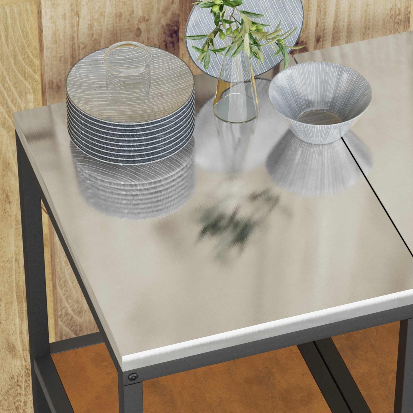Stoccaggio in cucina HATTEM Ruggine 40 x 50 x 92 cm Acciaio | homemem39