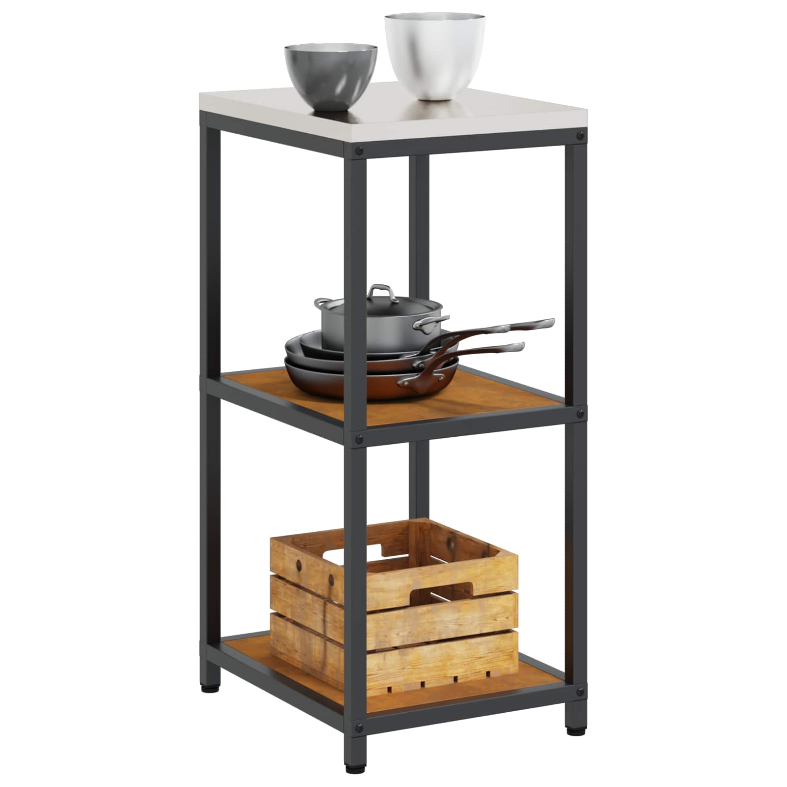 Stoccaggio in cucina HATTEM Ruggine 40 x 50 x 92 cm Acciaio | homemem39