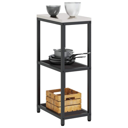 Stoccaggio in cucina HATTEM Nero 30 x 50 x 92 cm Acciaio | homemem39
