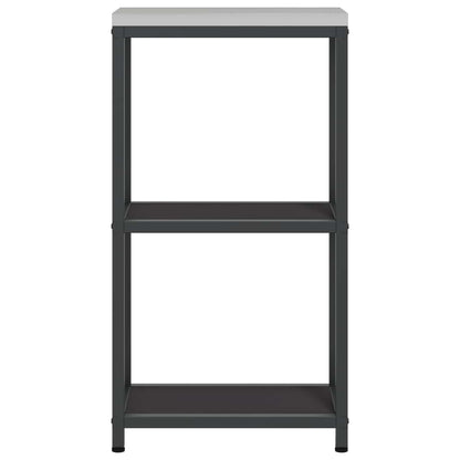 Stoccaggio in cucina HATTEM Nero 30 x 50 x 92 cm Acciaio | homemem39