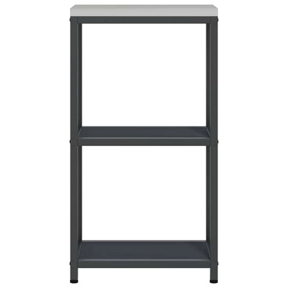 Stoccaggio in cucina HATTEM Antracite 30 x 50 x 92 cm Acciaio | homemem39